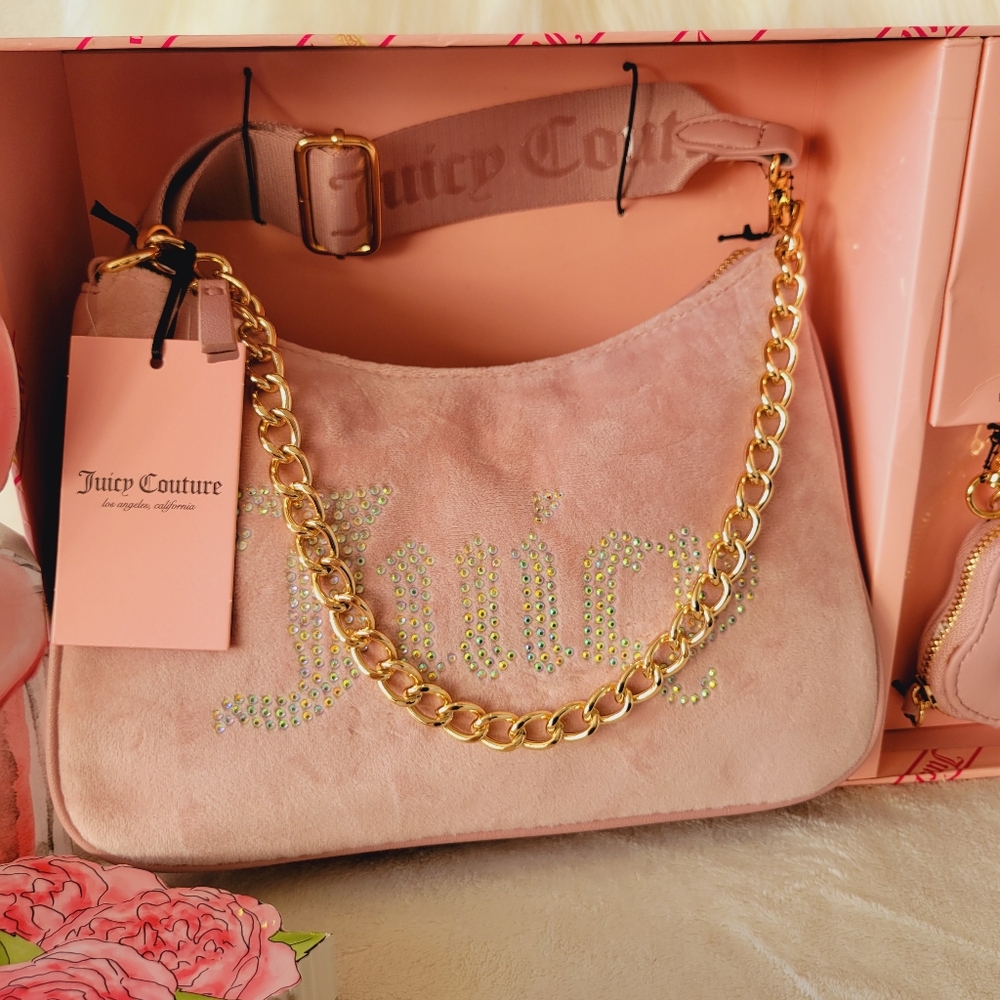 🩷🩷JUICY COUTURE DUSTY BLUSH SHOULDER BAG SET🩷🩷
